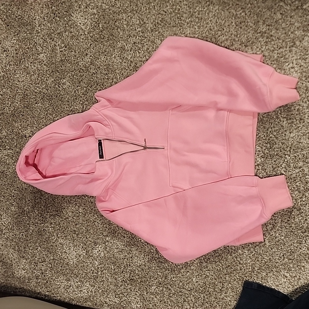 Automet pink crop hoodie